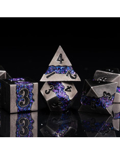 Juego de Dados Metálicos D&D 7 PCS con Caja Regalo 2