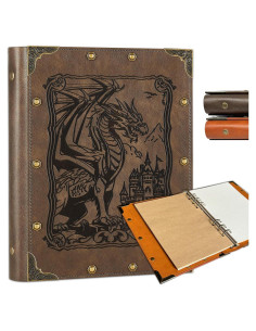 Cuaderno DND DUROTAN A5 400 Páginas Cuero Dragón