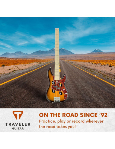 Guitarra Bajo de Viaje Traveler TB-4P Sunburst 32"