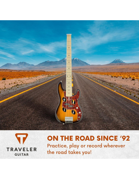 Guitarra Bajo de Viaje Traveler TB-4P Sunburst 32"