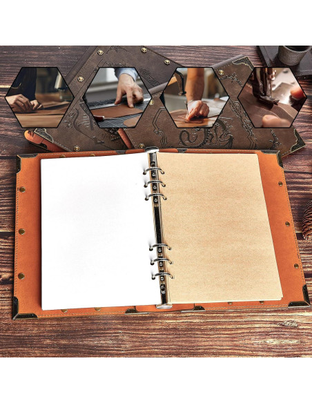 Cuaderno DND DUROTAN A5 400 Páginas Cuero Dragón