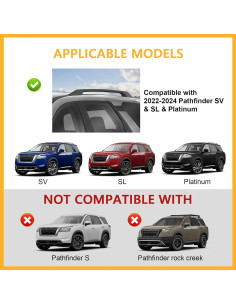 Barras Transversales Tuyoung para Nissan Pathfinder 2022-2025 2