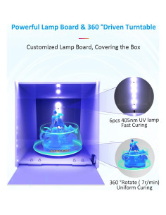Caja de Curado UV Geeetech GCB-1 para Impresora 3D 405nm 2