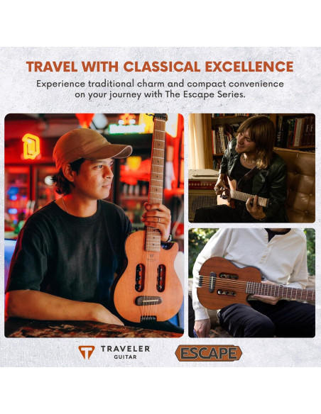 Guitarra Acústica Eléctrica Traveler MK3 BKS 6 Cuerdas Negra Guitarra Acústica Eléctrica Traveler MK3 BKS 6 Cuerdas Negra