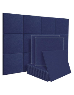 Paneles Acústicos DEKIRU 12 Piezas 30.48x30.48 cm Azul