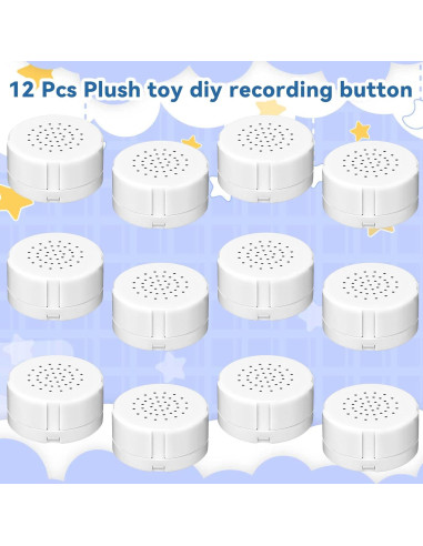 12 Grabadoras de Voz 20 Segundos para Peluches Handepo