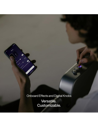 Guitarra LAVA ME AIR Portátil de Fibra de Carbono Plata