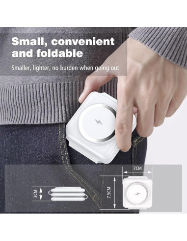 Estación de Carga Inalámbrica 3 en 1 Iseyyox para Apple