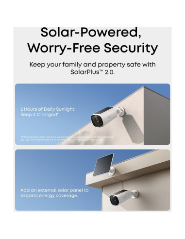 Kit de 2 Cámaras de Seguridad Inalámbricas eufyCam E40 2K