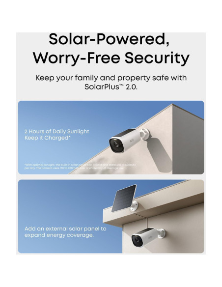 Kit de 2 Cámaras de Seguridad Inalámbricas eufyCam E40 2K