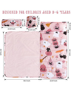 Esteras para Siesta Niños Anibedding Halloween 137x56cm 2