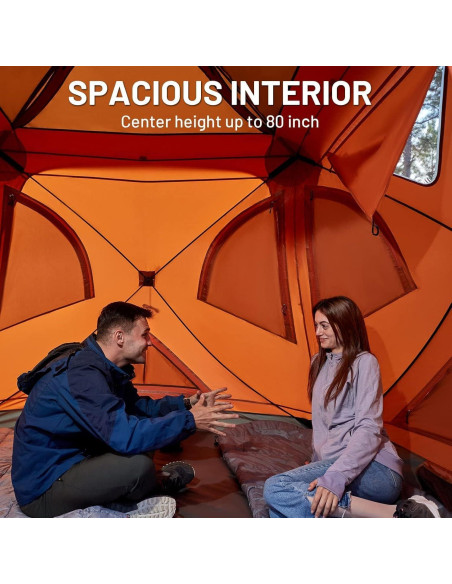 Tienda de Camping TIMBER RIDGE 4 Personas Resistente al Agua