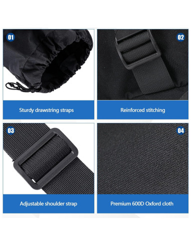 Bolsa de Almacenamiento Doble Vincreem 120x35cm Negra