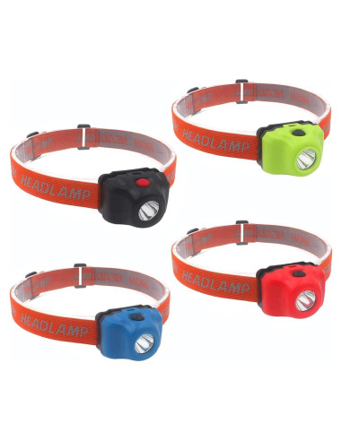 Paquete de 4 Linternas Frontales LED GaiGaiMall Ligeras