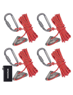 Cuerda de Camping HIKEMAN 4mm Reflectante con Mosquetón