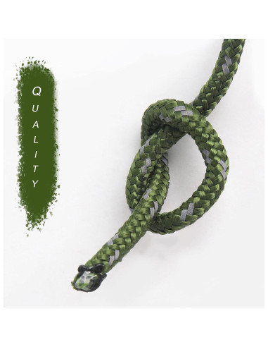 Cuerda de Camping HIKEMAN 4mm Reflectante con Mosquetón