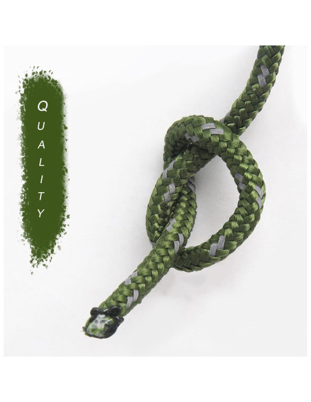 Cuerda de Camping HIKEMAN 4mm Reflectante con Mosquetón