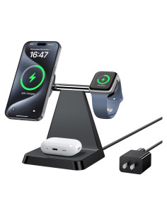 Estación de Carga 3 en 1 Woruda para iPhone y Apple Watch