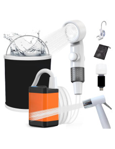 Ducha Portátil TEMPTIPS con Pantalla LED y Batería 5000mAh