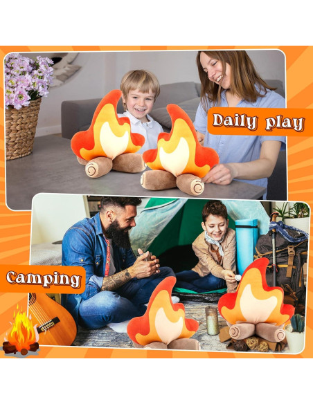 Juguetes de Peluche de Fogata PullCrease - 2 Piezas 27x30cm