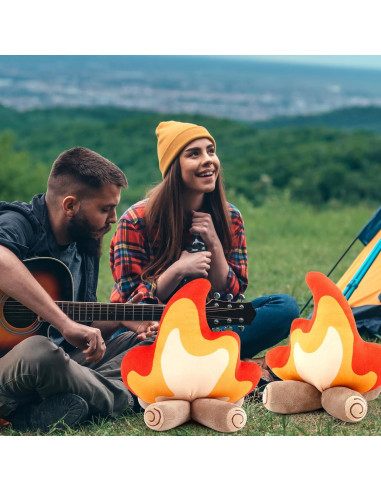 Juguetes de Peluche de Fogata PullCrease - 2 Piezas 27x30cm