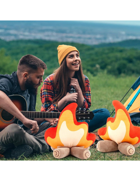 Juguetes de Peluche de Fogata PullCrease - 2 Piezas 27x30cm