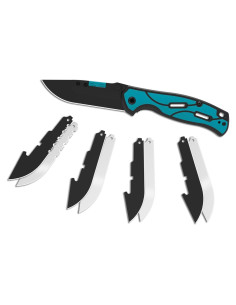 Cuchillo Plegable de Caza KNINE OUTDOORS con 9 Cuchillas Reemplazables