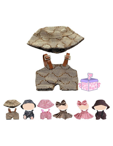 Conjunto de Ropa Premium para Muñeca Labubu 17 cm Vintage Chic