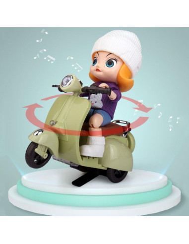 Juguete Scooter Labu Verde con Luz y Música - 20 cm