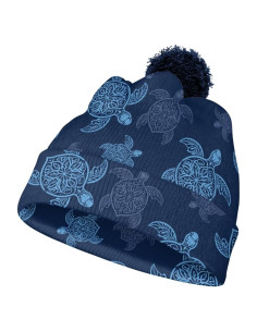 Gorro Beanie de Invierno para Niños Tortuga Azul 4-12 Años