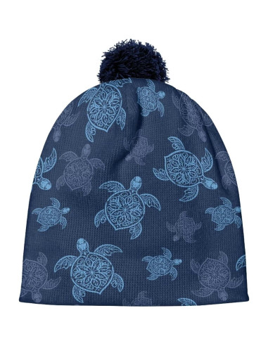 Gorro Beanie de Invierno para Niños Tortuga Azul 4-12 Años