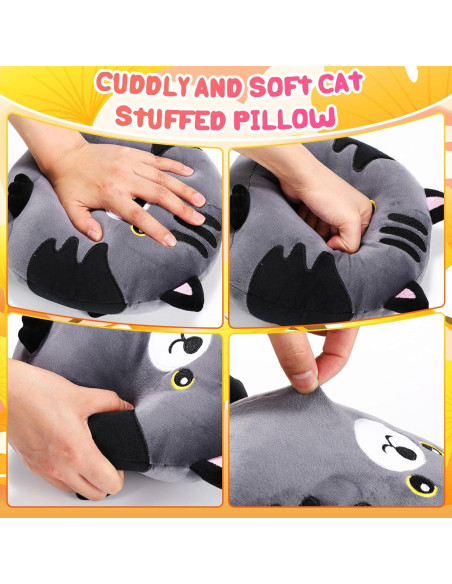 Lenwen 6 Pcs Juguetes de Peluche Gato 20 cm Suave para Niños