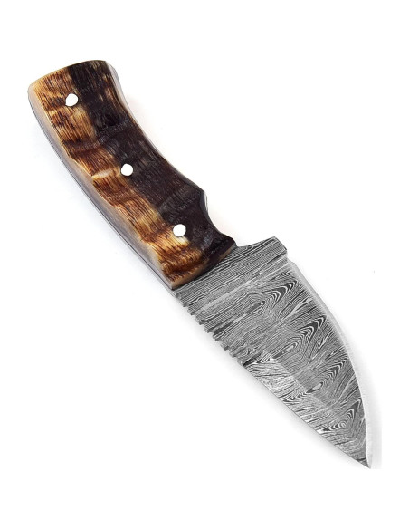 Cuchillo Skiner Poshland BC-69 Acero Damasco 13.97 cm Mango Cuerno