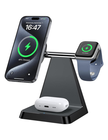 Estación de Carga 3 en 1 Woruda para iPhone y Apple Watch