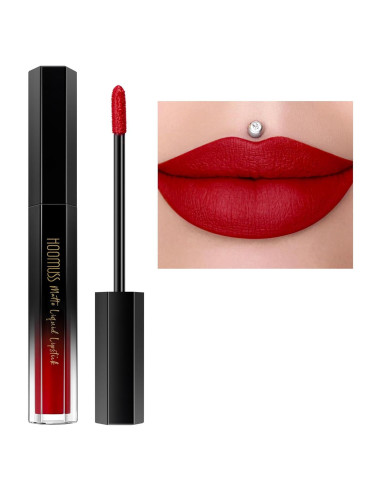Lápiz Labial Mate HOOMUSS M13 Rojo Verdadero 3.4g