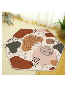 Alfombra de Juego Hexagonal Funtery Boho para Bebés 72x122 cm