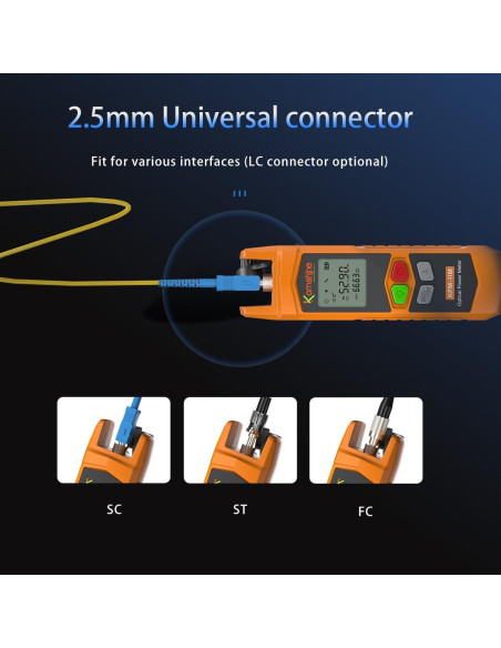 Medidor de Potencia Óptica KOMSHINE KPM-11M -50 a +26dBm