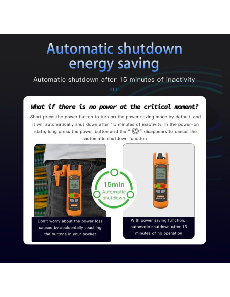 Medidor de Potencia Óptica KOMSHINE KPM-11M -50 a +26dBm