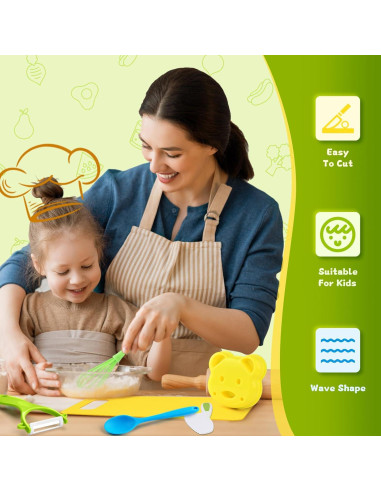 Juego de Cocina Montessori para Niños 17 Piezas - Wzzkppa
