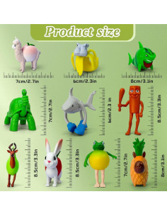 Juego de 8 Figuras de Acción Brainrot Italianas - Lomencry 2