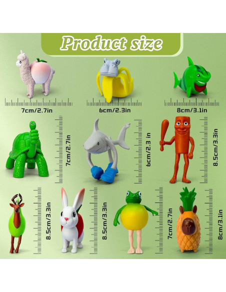 Juego de 8 Figuras de Acción Brainrot Italianas - Lomencry