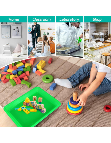 Paquete de 5 bandejas de arte WEOXPR multicolor 27.5x21 cm