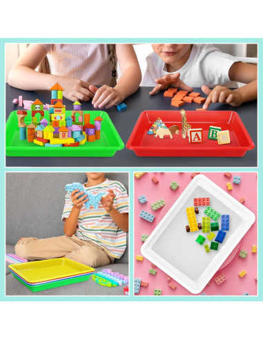 Paquete de 5 bandejas de arte WEOXPR multicolor 27.5x21 cm