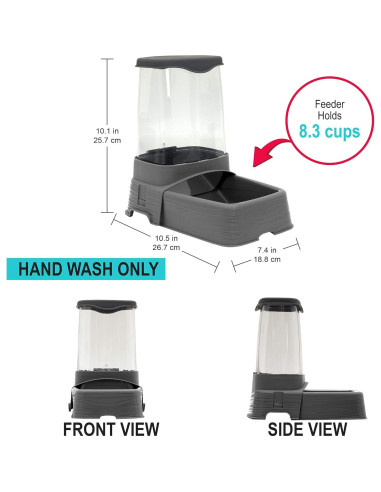 Comedero y Bebedero Gravitacional Sport Pet Pequeño 2L Agua 2.4L