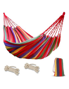 Hamaca de Camping Aran Co Ultra-Ligera 508x203cm Rojo