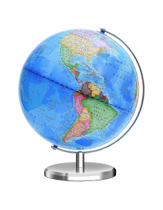 Globo Terráqueo VPA 30.5 cm Interactivo con Soporte Metal