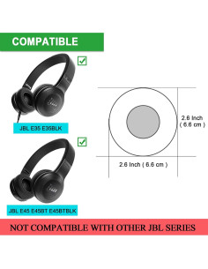 Almohadillas de Memoria para Auriculares JBL E35 E45 - Gris 2