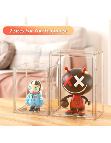 Caja de Exhibición Acrílica Transparente Henyol Grande 3 Niveles