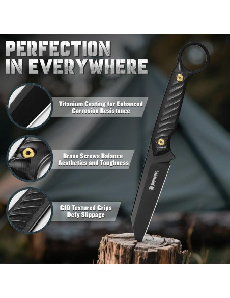 Cuchillo de Supervivencia DRGSKL Sheepsfoot 20.3cm Acero D2 Cuchillo de Supervivencia DRGSKL Sheepsfoot 20.3cm Acero D2