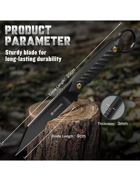 Cuchillo de Supervivencia DRGSKL Sheepsfoot 20.3cm Acero D2 Cuchillo de Supervivencia DRGSKL Sheepsfoot 20.3cm Acero D2